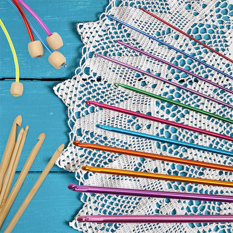 11Pcs/pack Colorful Iron 27cm  - Crochet Hook Set review and price