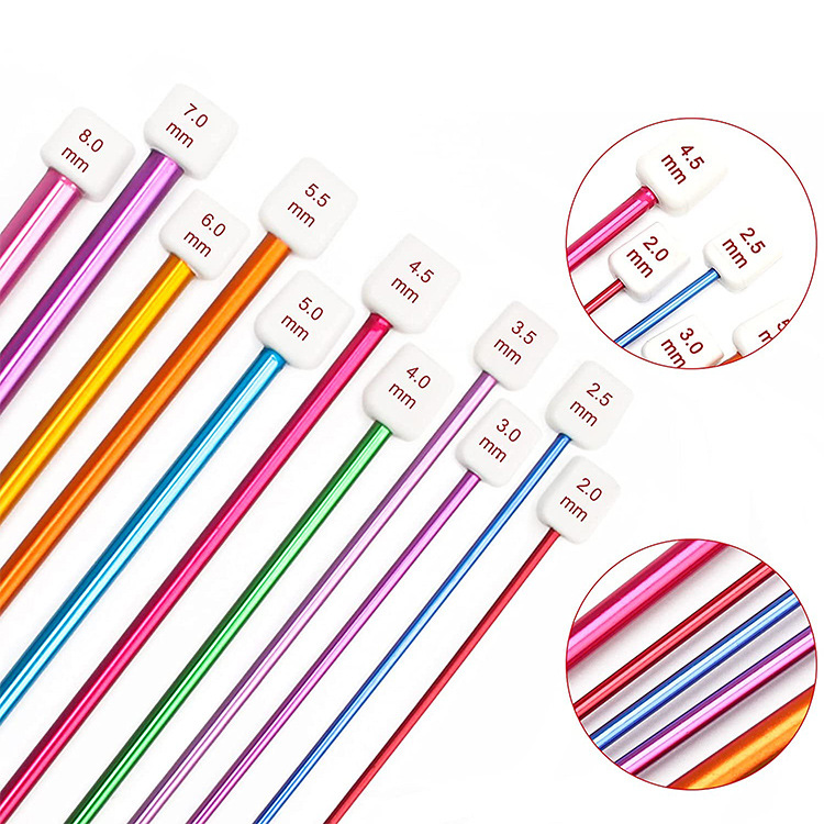 11Pcs/pack Colorful Iron 27cm  - Crochet Hook Set review and price