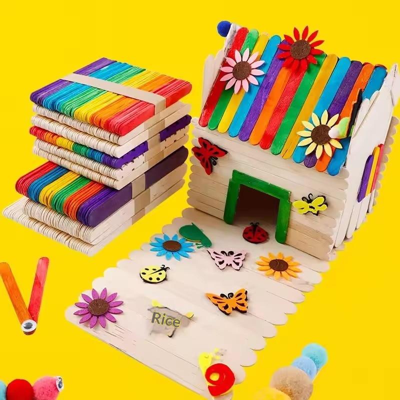 textureColorful Popsicle Stick - Art Craft With Ice Cream Stick review and price