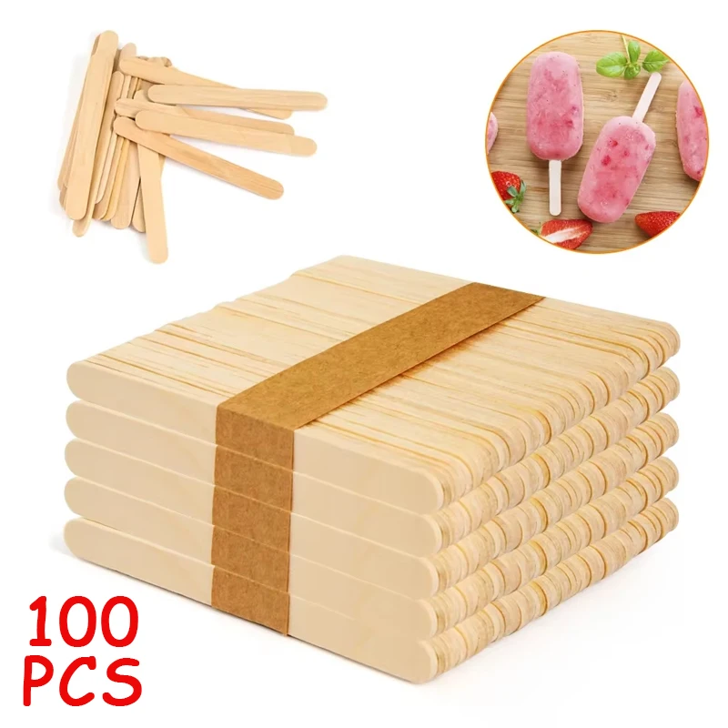 100pcs Ice Cream Popsicle Stic - Art Craft With Ice Cream Stick review and price