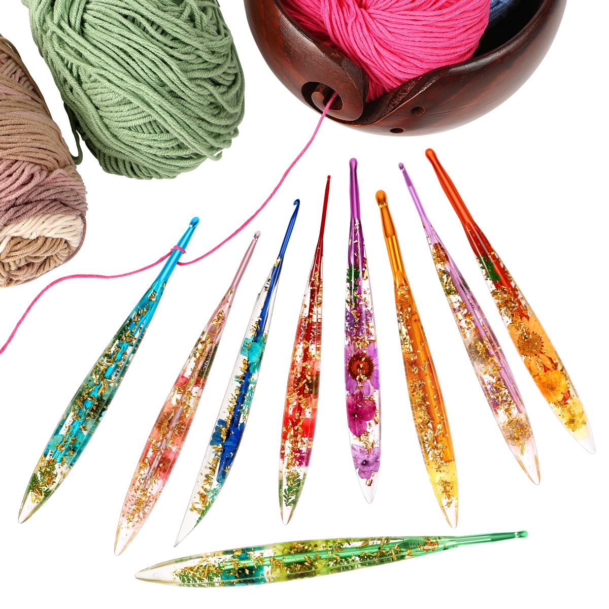 9Pcs/1Pc Hot Selling Epoxy Res - Crochet Hook Set review and price
