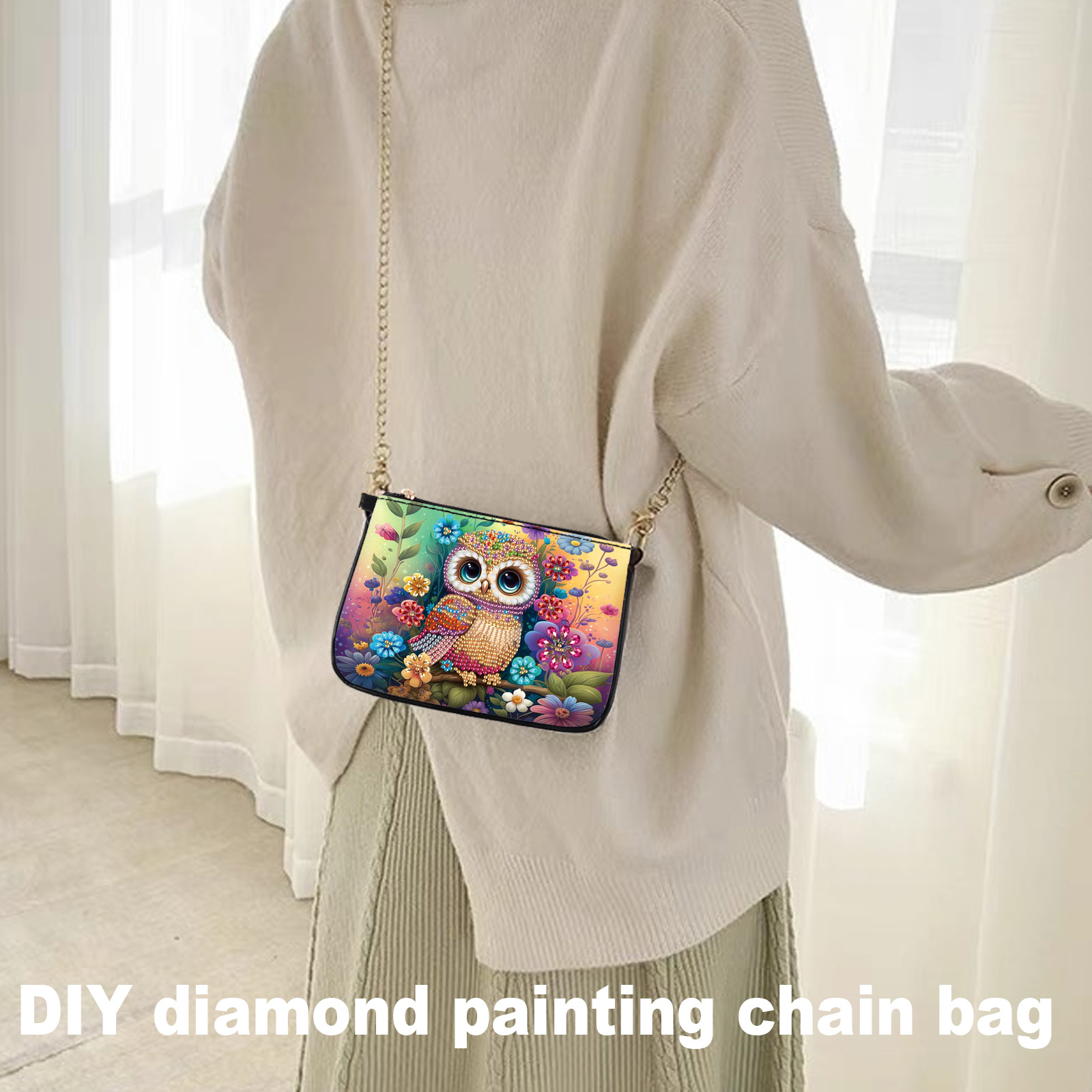 Colorful Owl Diamond Art Paint - Art Craft Handmade review and price