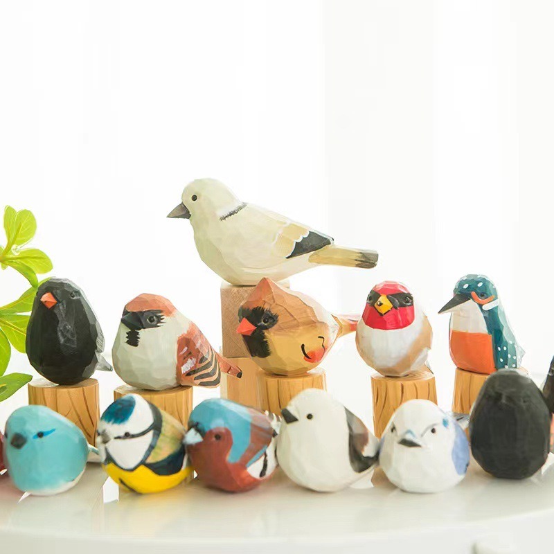 Hand Carved Wooden Bird Figuri - Art Craft Christmas Ideas review and price