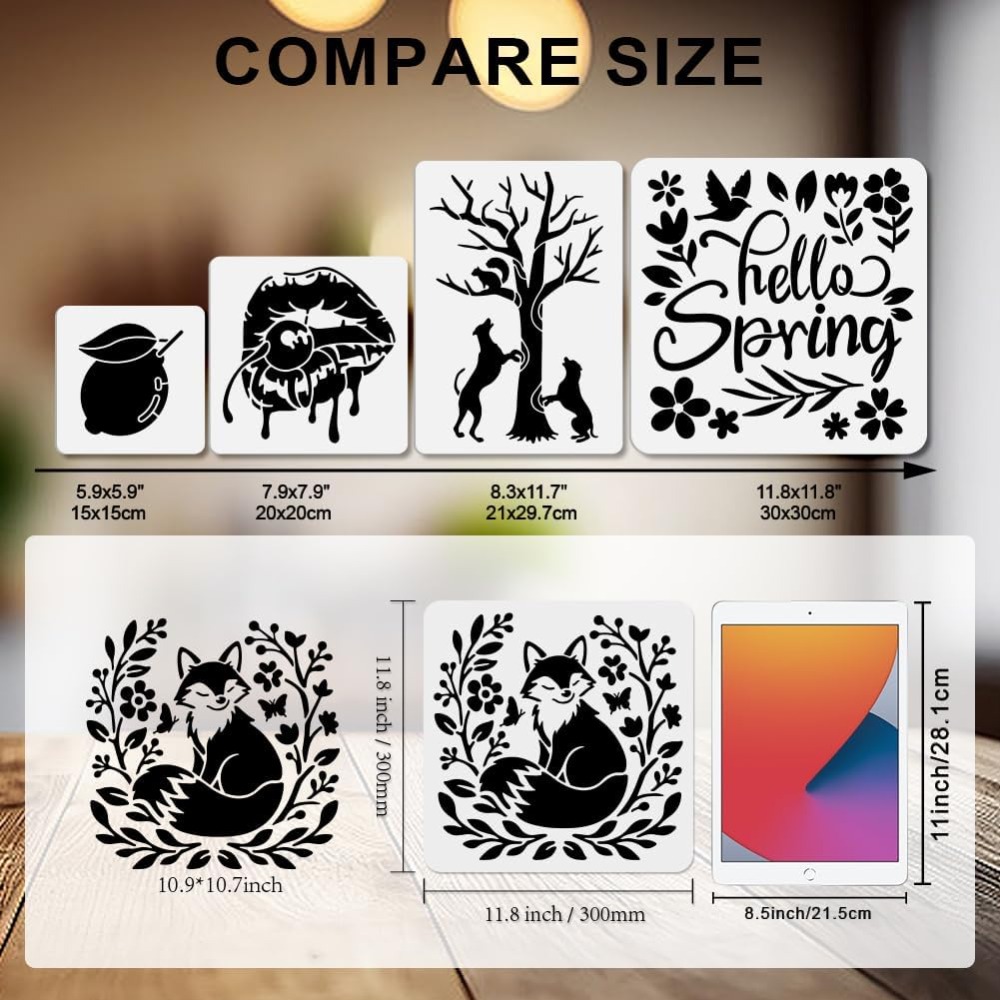 Fox and Flowers Craft Art Sten - Art Craft Leaves review and price