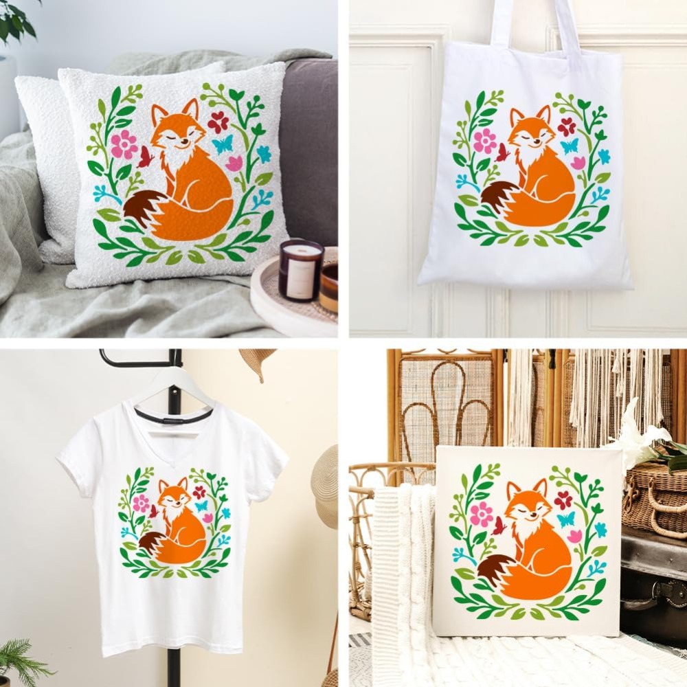 Fox and Flowers Craft Art Sten - Art Craft Leaves review and price
