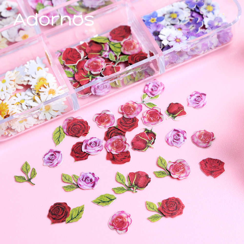 6 Grids Flowers Wood Pulp Chip - Art Craft Leaves review and price