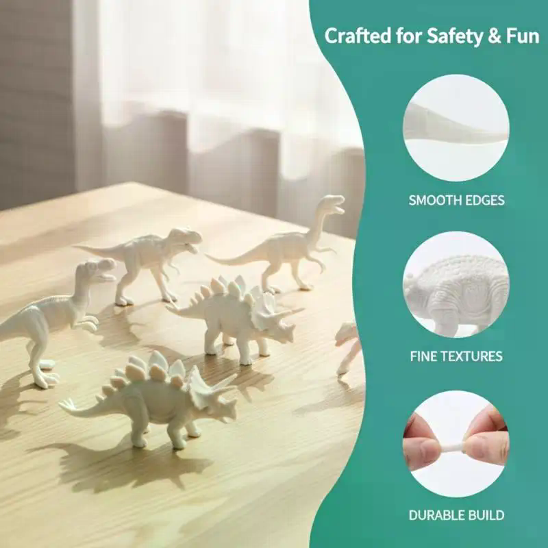 Dinosaur White Embryo Toy Set  - Art Craft Dinosaur review and price
