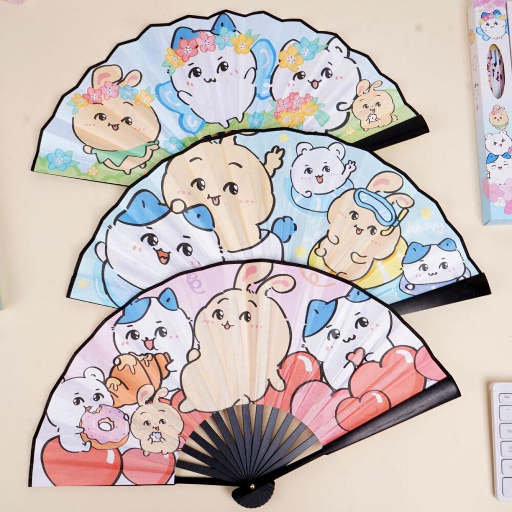 Kawaii Folding Fan Chiikawa Su - Art Craft Japan review and price