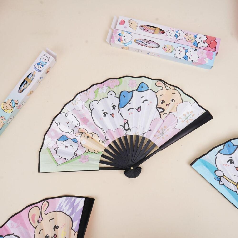 Kawaii Folding Fan Chiikawa Su - Art Craft Japan review and price