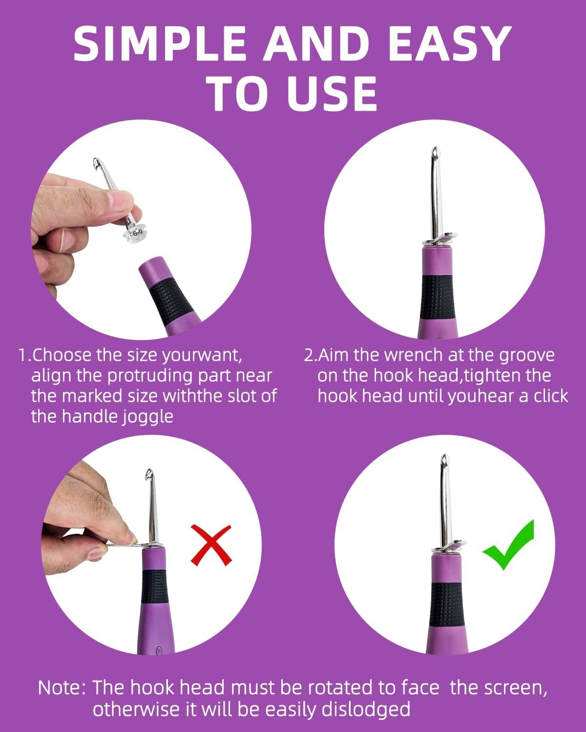 24 Sizes Crochet Hook Set with - Crochet Hook Set review and price