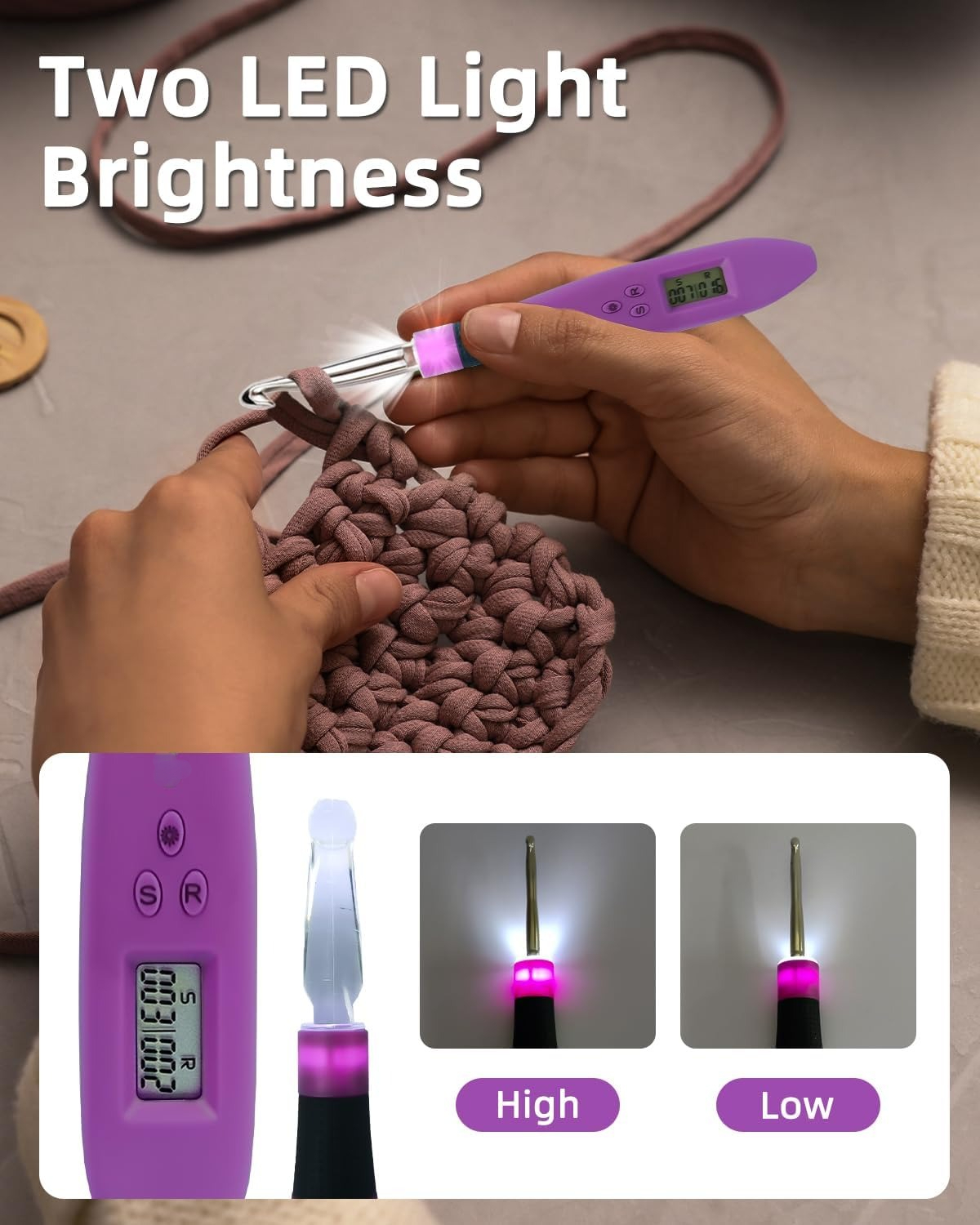 24 Sizes Crochet Hook Set with - Crochet Hook Set review and price