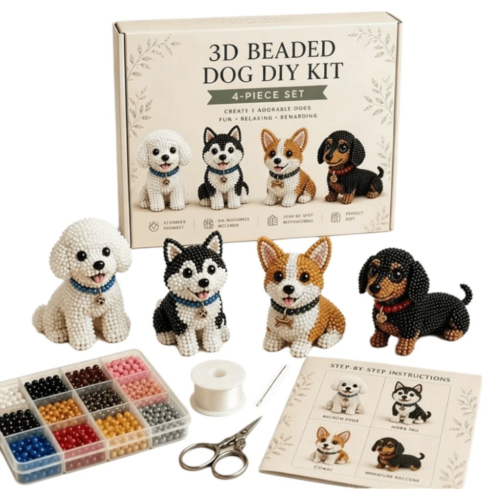 Tiny Beads 3D Beaded Animal Ki - Art Craft Handmade review and price