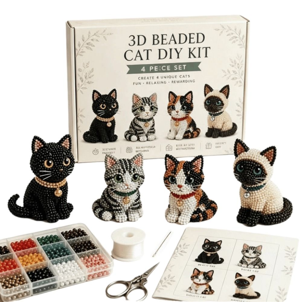 Tiny Beads 3D Beaded Animal Ki - Art Craft Handmade review and price