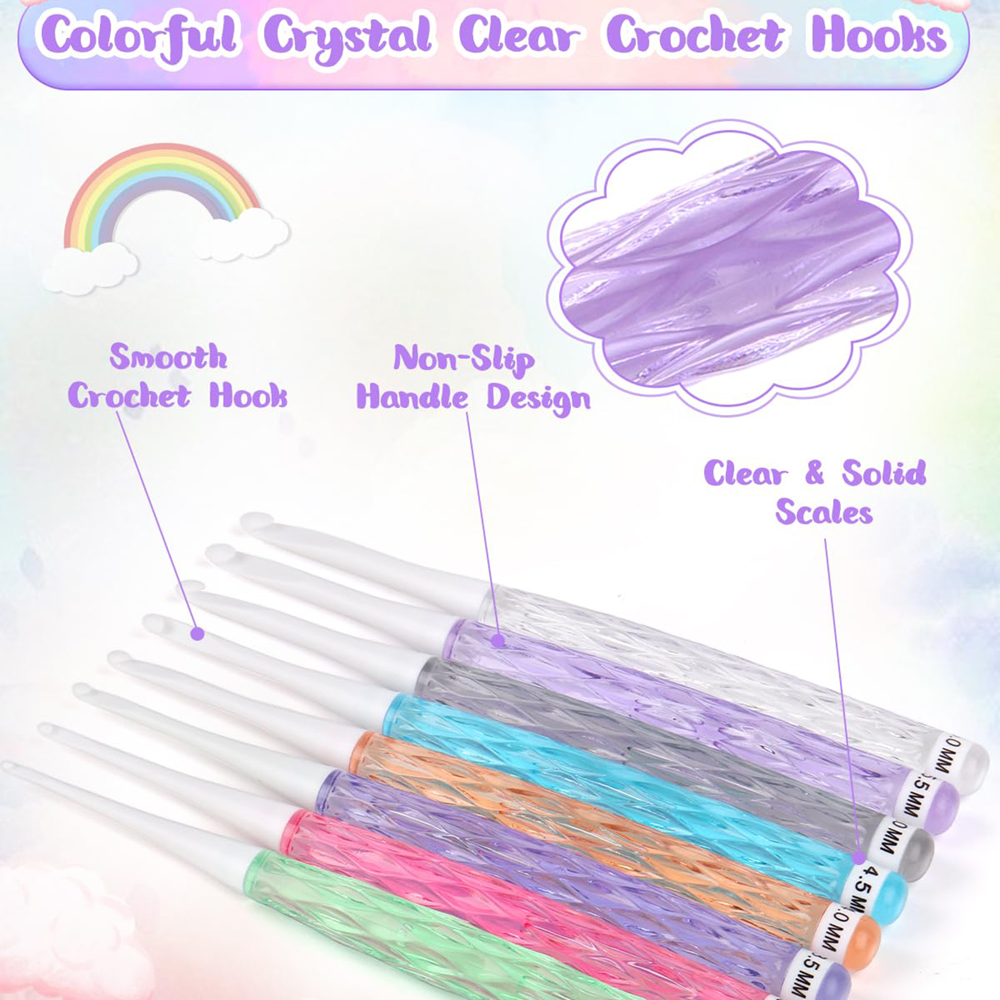 8Pcs/set Color Crochet Hook Ki - Crochet Hook Set review and price