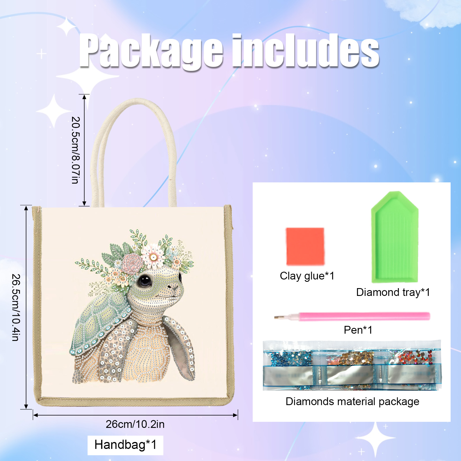 Diamond Art Painting Handbag K - Art Craft Handmade review and price