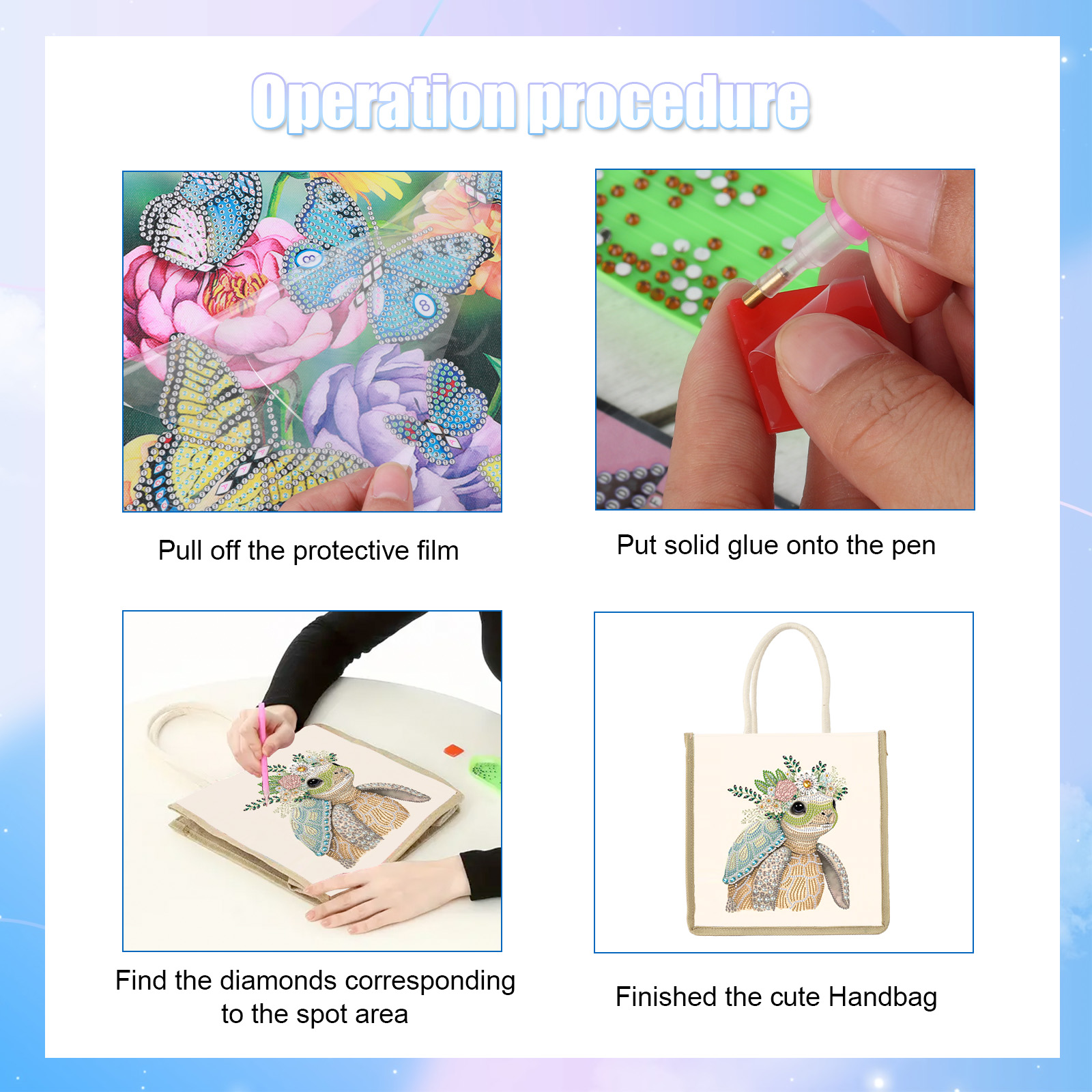 Diamond Art Painting Handbag K - Art Craft Handmade review and price