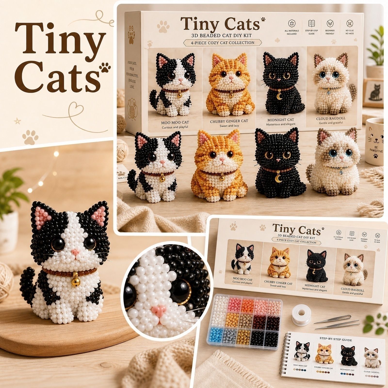 Tiny Beads 3D Beaded Animal Ki - Art Craft Event review and price