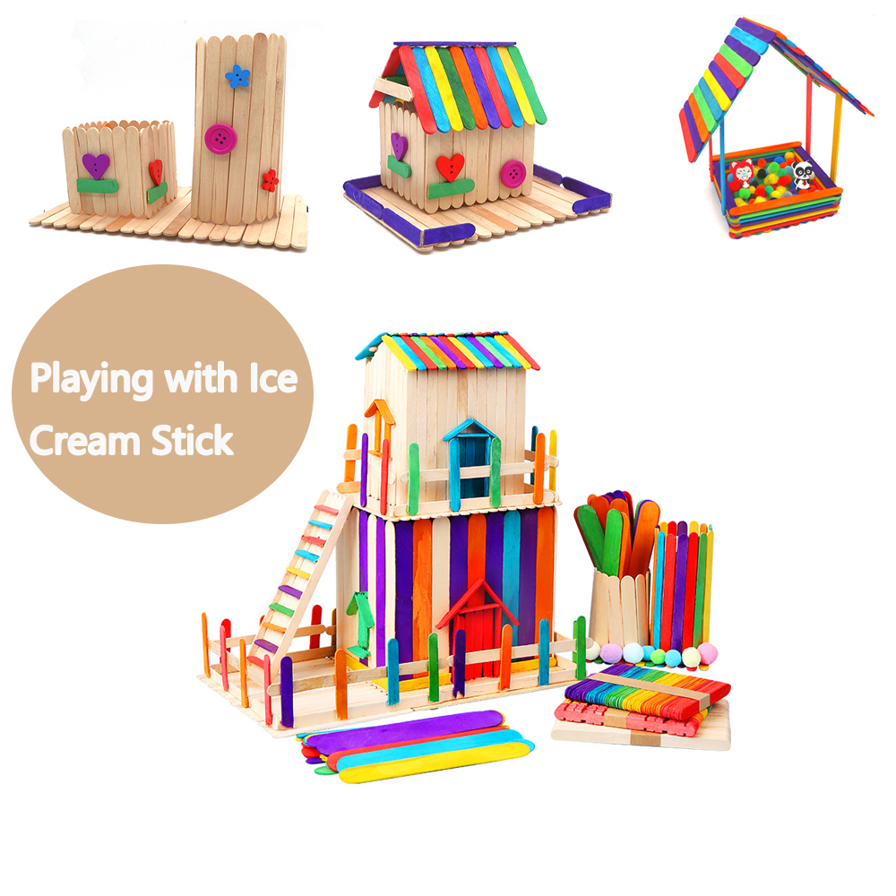 20/100/500Pcs Ice Cream Popsic - Art Craft With Ice Cream Stick review and price