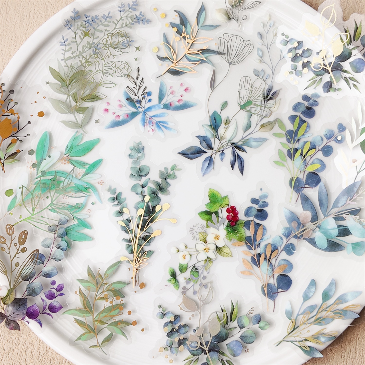 40Pcs PET Plant Flower Sticker - Art Craft Leaves review and price