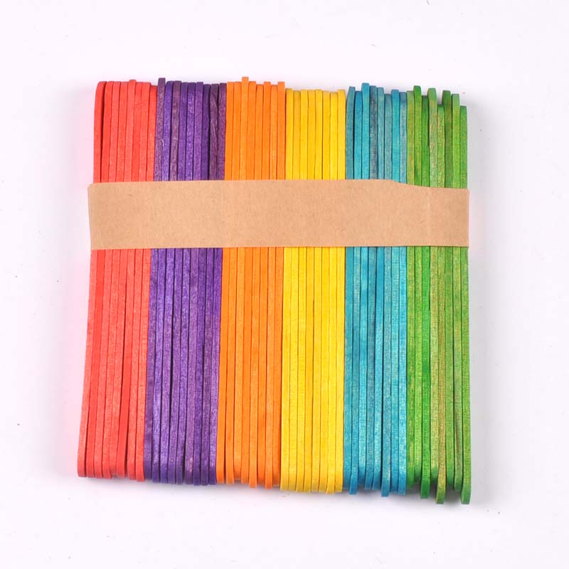 50Pcs/Lot Natural Wood & Color - Art Craft With Ice Cream Stick review and price