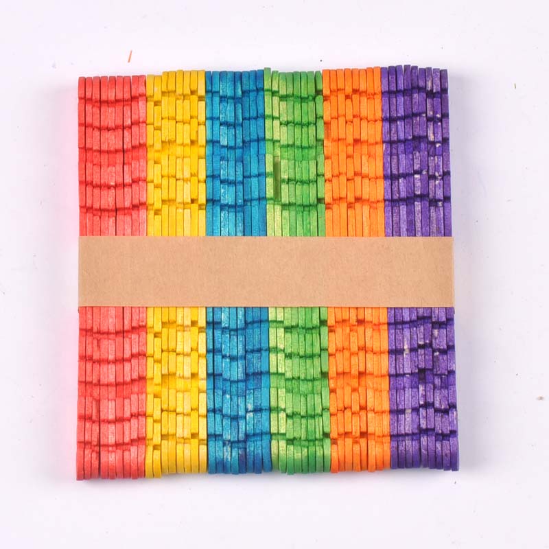 50Pcs/Lot Natural Wood & Color - Art Craft With Ice Cream Stick review and price