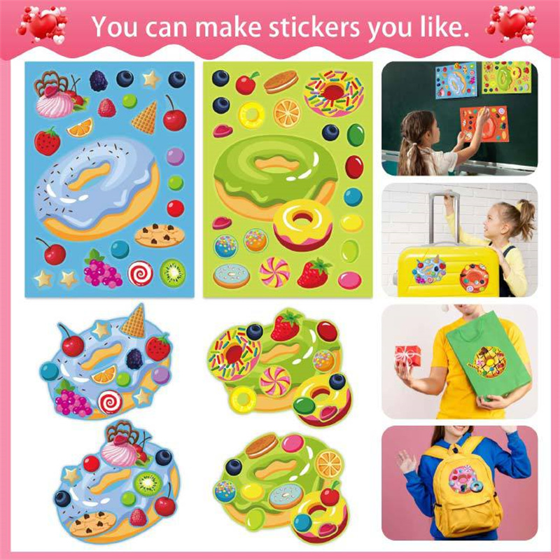 Make a Face Donut Stickers for - Art Craft For Toddlers review and price