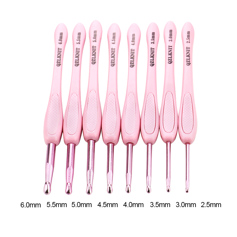 8pc/set Pink ABS Knitting Need - Crochet Hook Set review and price